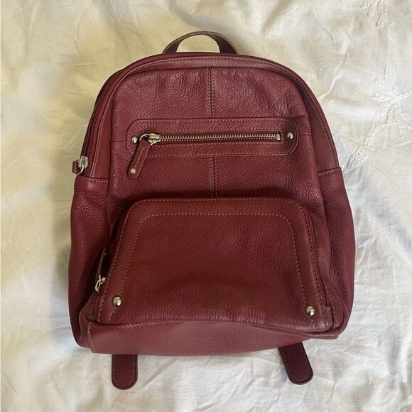 Wilsons Leather Handbags - VTG Wilson Leather Mini Backpack Purse 10x9x4” Handbag Red
